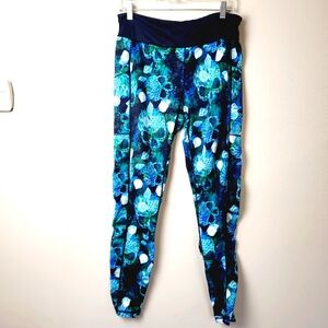 Constantly Varied Gear Blue & Teal Floral-Print Leggings